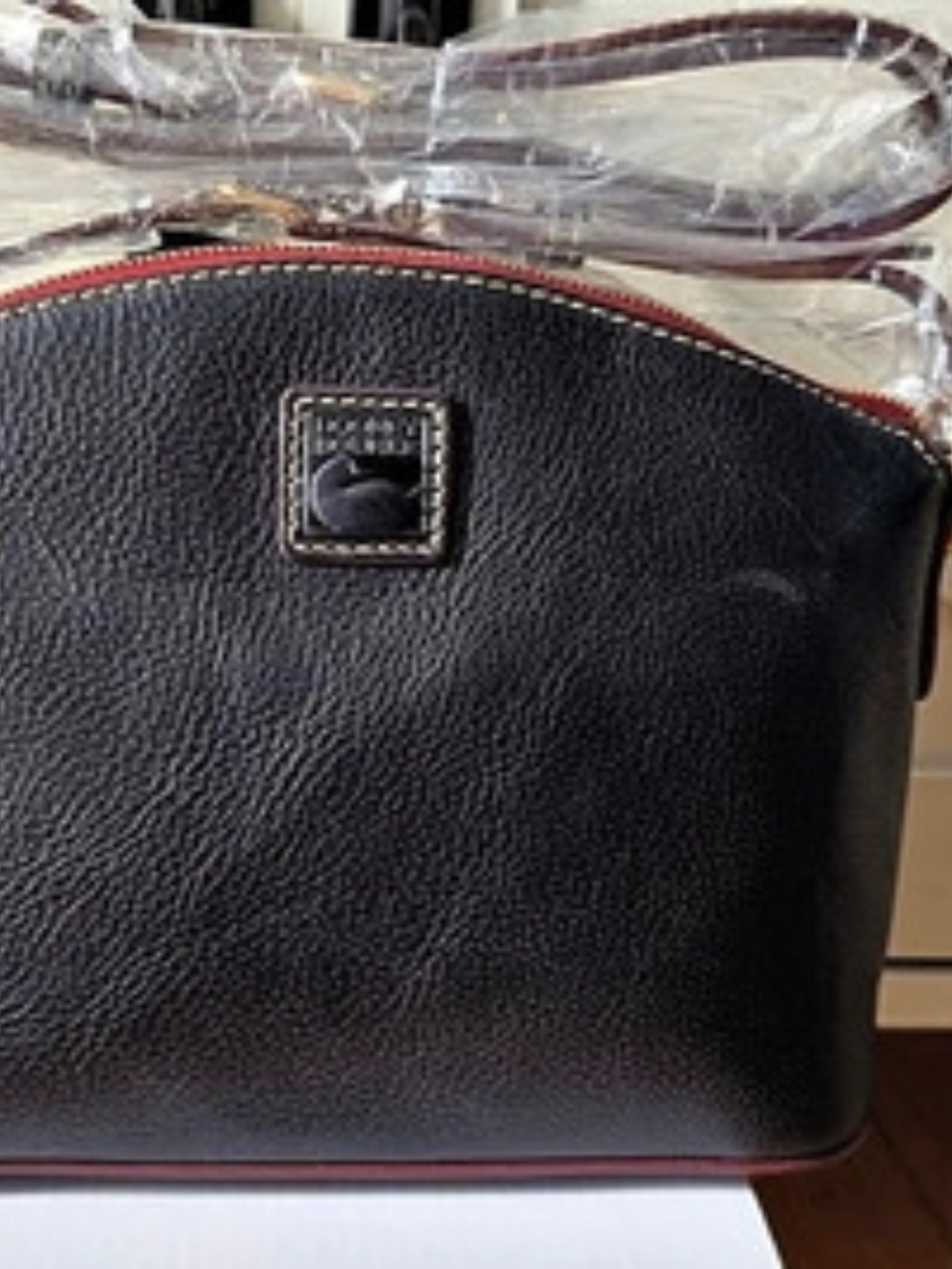 Dooney & Bourke Florentine Leather Suki Crossbody Navy